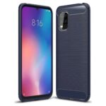 Forcell Xiaomi Mi 10 Lite 5G Carbon Fiber Θήκη Σιλικόνης - Blue