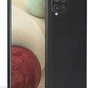 Θήκη Samsung Galaxy A12 / M12 Σιλικόνης Μαύρη Matt TPU Silicone Case Black