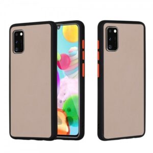 Θήκη Samsung Galaxy A41 Μαύρη Vennus Color Button Bumper Cover Black