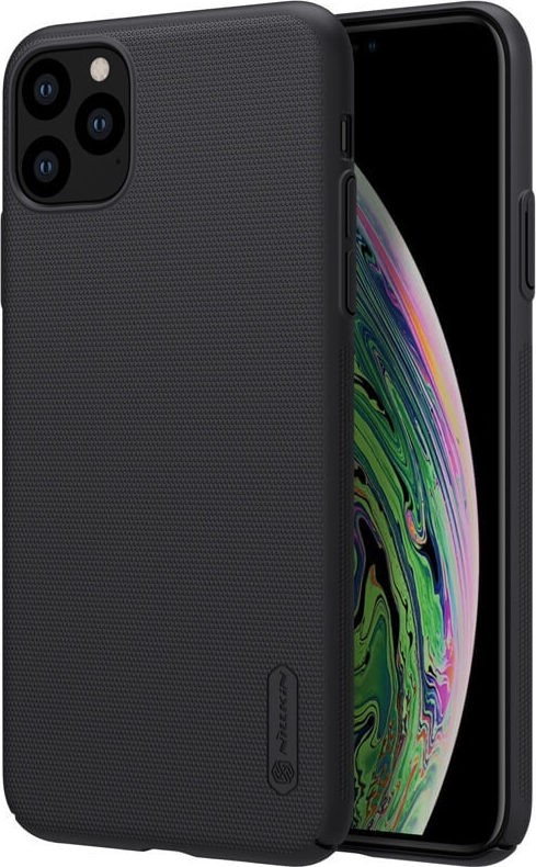 Σκληρή Θήκη iPhone 11 Pro Max Μαύρη Nillkin Frosted Shield Hard Case + Kickstand Black (6902048184145)
