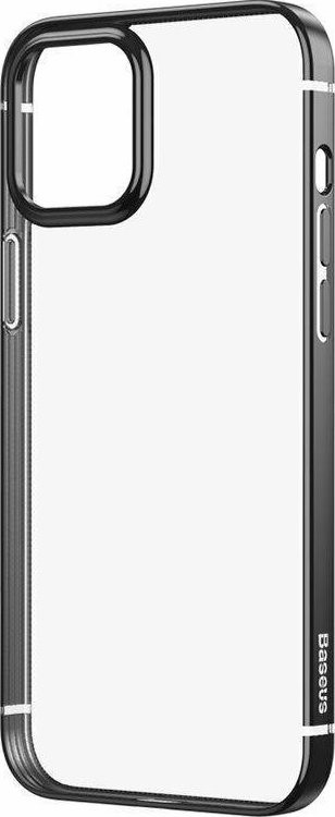 Θήκη iPhone 12 mini Σιλικόνης Διάφανη - Μαύρη Baseus Shining Anti-Fall Back Cover Starshine Black ARAPIPH54N-MD01