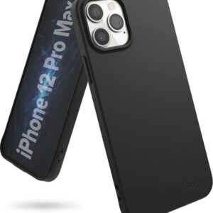 Θήκη iPhone 12 Pro Max Σιλικόνης Μαύρη Ringke Air S Back Cover Black ADAP0031