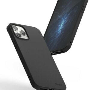 Θήκη iPhone 12 Pro Max Σιλικόνης Μαύρη Ringke Air S Back Cover Black ADAP0031