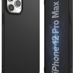 Θήκη iPhone 12 Pro Max Σιλικόνης Μαύρη Ringke Air S Back Cover Black ADAP0031