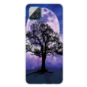 Θήκη Samsung Galaxy A12 / M12 Σιλικόνης Φεγγάρι Δέντρο Shockproof Painted Transparent TPU Protective Case Moon Tree