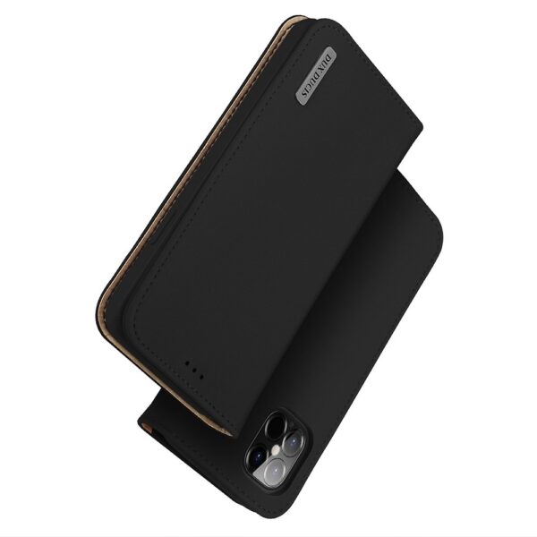 Θήκη iPhone 12 Pro Max Βιβλίο Μαύρο DUX DUCIS WISH Series TPU + PU + Leather Case with Card Slots & Wallet Black