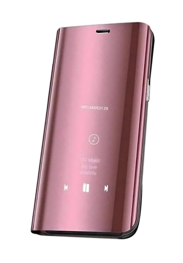 Tel1 Samsung Galaxy M31 / M21 Clear View Θήκη Βιβλίο - Rose Gold Tel1 Samsung Galaxy M31 / M21 Clear View Θήκη Βιβλίο - Rose Gold