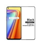 Realme 7 Προστατευτικό Τζαμάκι Μαύρο PINWUYO 9H 3D Curved Full Screen Explosion-proof Tempered Glass Film Black