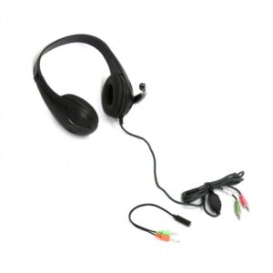 Freestyle Hi-Fi Stereo Headset Με Μικρόφωνο Και Αντάπτορας 2-1 FH4008 Black