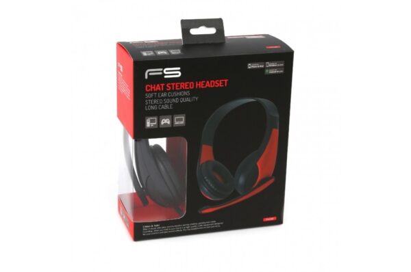 Freestyle Hi-Fi Stereo Headset Με Μικρόφωνο Και Αντάπτορας 2-1 FH4008 Black