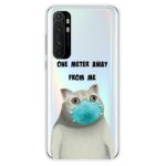 Θήκη Xiaomi Mi Note 10 Lite Σιλικόνης Γάτα Με Μάσκα Coloured Drawing Pattern Highly Transparent TPU Protective Case Mask Cat