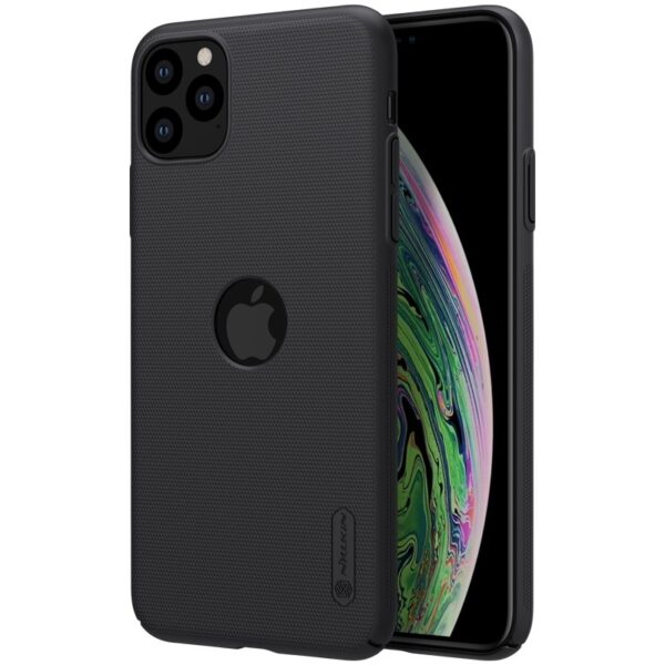 Σκληρή Θήκη iPhone 11 Pro Μαύρη Nillkin Frosted Shield Hard Case with Logo Cutout + Kickstand Black Σκληρή Θήκη iPhone 11 Pro Μαύρη Nillkin Frosted Shield Hard Case with Logo Cutout + Kickstand Black
