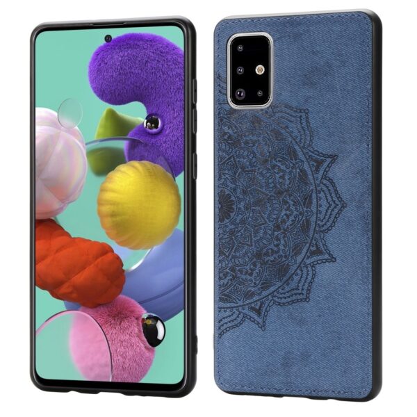 Θήκη Samsung Galaxy A71 Μπλε Embossed Mandala Pattern PC + TPU + Fabric Case with Lanyard & Magnetic Blue Θήκη Samsung Galaxy A71 Μπλε Embossed Mandala Pattern PC + TPU + Fabric Case with Lanyard & Magnetic Blue