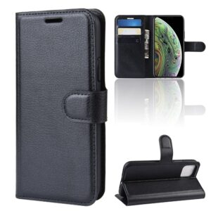 Θήκη iPhone 11 Pro Βιβλίο Μαύρο Litchi Texture Horizontal Flip Protective Case Black