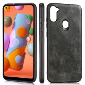 Θήκη Samsung Galaxy M11 / A11 Σκούρο Πράσινη Crazy Horse Textured Calfskin PU+PC+TPU Case Dark Green