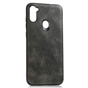 Θήκη Samsung Galaxy M11 / A11 Σκούρο Πράσινη Crazy Horse Textured Calfskin PU+PC+TPU Case Dark Green