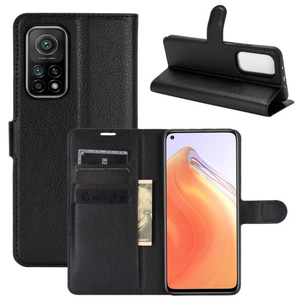 Θήκη Xiaomi Mi 10T / Mi 10T Pro Βιβλίο Μαύρο Litchi Texture Horizontal Flip Protective Case Black
