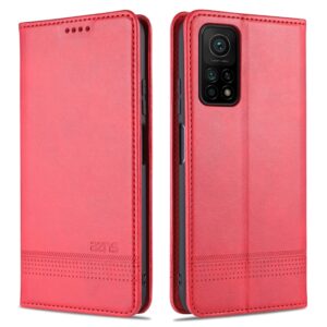 Θήκη Xiaomi Mi 10T / Mi 10T Pro Βιβλίο Κόκκινο AZNS Magnetic Calf Texture Horizontal Flip Case Red