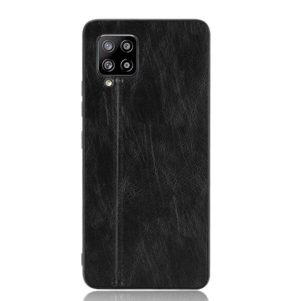 Θήκη Samsung Galaxy A42 Μαύρη Shockproof Sewing Cow Pattern Skin PC + PU + TPU Case Black