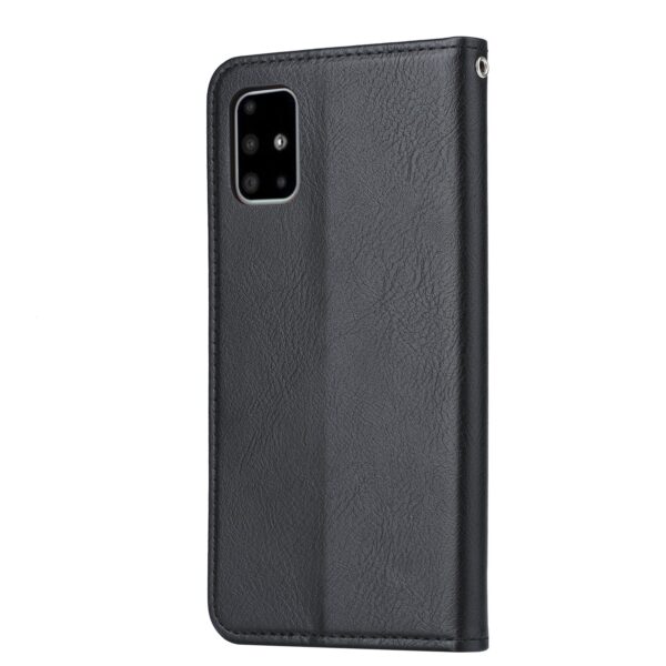 Θήκη Samsung Galaxy M51 Βιβλίο Μαύρο Knead Skin Texture Horizontal Flip Case Black
