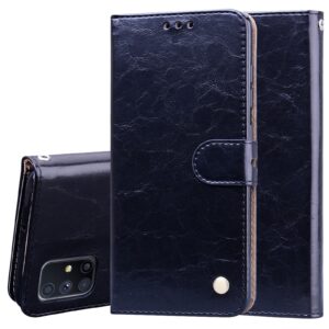 Θήκη Samsung Galaxy M51 Βιβλίο Μαύρο Business Style Oil Wax Texture Horizontal Flip Case Black