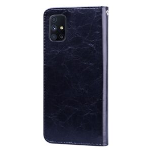 Θήκη Samsung Galaxy M51 Βιβλίο Μαύρο Business Style Oil Wax Texture Horizontal Flip Case Black
