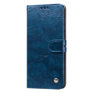 Θήκη Samsung Galaxy M51 Βιβλίο Μπλε Business Style Oil Wax Texture Horizontal Flip Case Blue