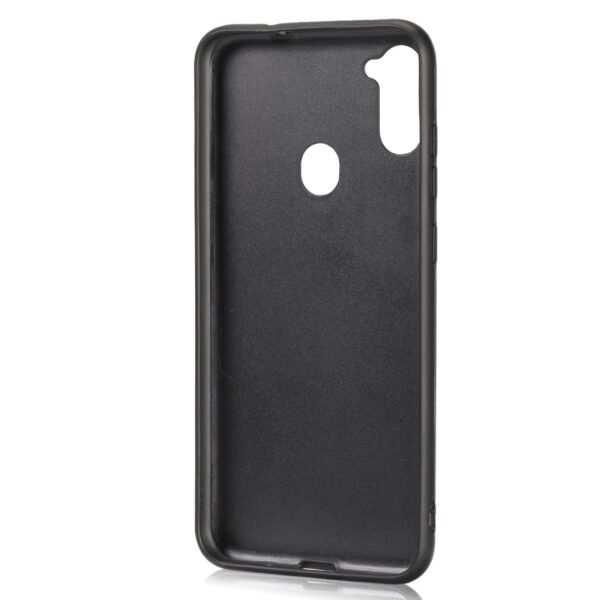 Θήκη Samsung Galaxy M11 / A11 Μαύρη Crazy Horse Textured Calfskin PU+PC+TPU Case Black