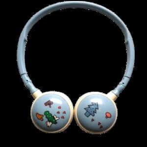 GJBY GJ-06A On-Ear Ενσύρματα Ακουστικά με Βύσμα 3.5mm και Μικρόφωνο Μπλε