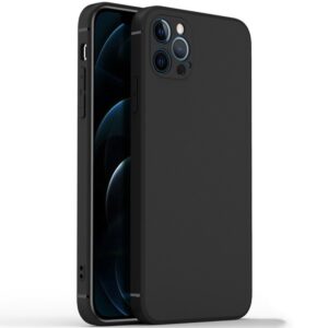 CAFELE iPhone 12 Pro Max Frosted Θήκη Σιλικόνης - Black