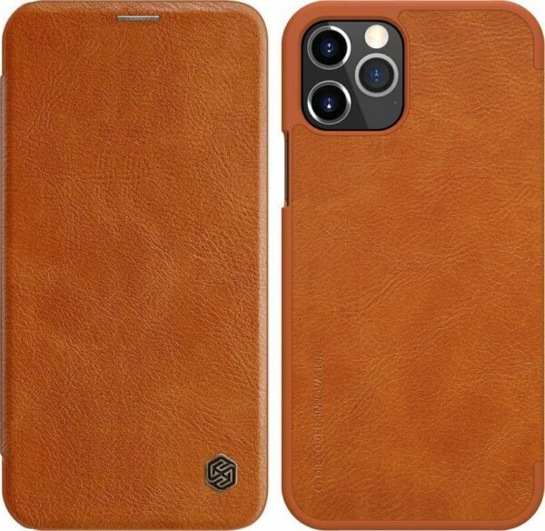 Θήκη iPhone 12 / 12 Pro Βιβλίο Καφέ NILLKIN QIN Series Crazy Horse Texture Horizontal Flip Leather Case with Card Slot Brown Θήκη iPhone 12 / 12 Pro Βιβλίο Καφέ NILLKIN QIN Series Crazy Horse Texture Horizontal Flip Leather Case with Card Slot Brown