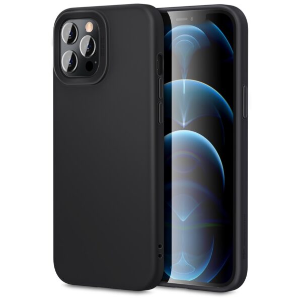 Θήκη iPhone 12 Pro Max Σιλικόνης Μαύρη ESR Cloud Serie Soft Liquid Silicone Protective Case Black