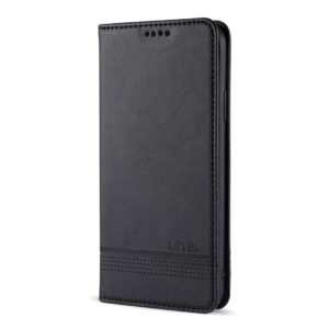 Θήκη iPhone 12 Pro Max Βιβλίο Μαύρο AZNS Magnetic Calf Texture Horizontal Flip Case Black