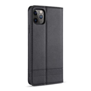 Θήκη iPhone 12 Pro Max Βιβλίο Μαύρο AZNS Magnetic Calf Texture Horizontal Flip Case Black