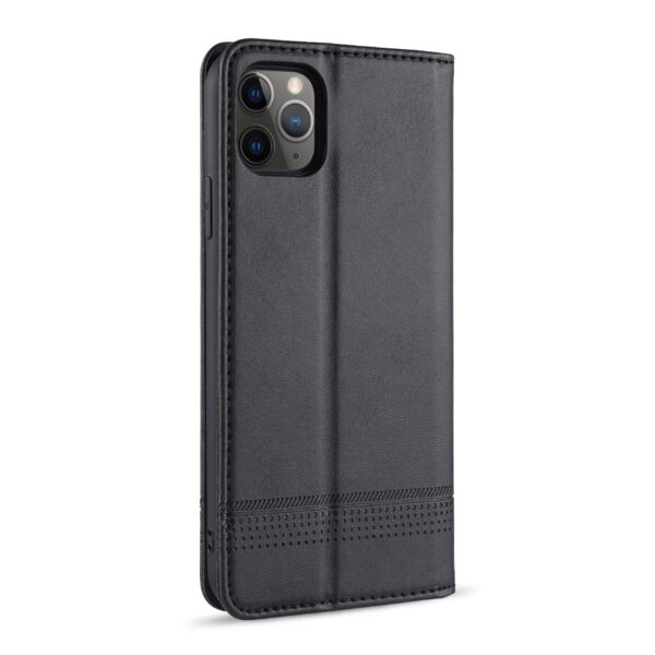 Θήκη iPhone 12 Pro Max Βιβλίο Μαύρο AZNS Magnetic Calf Texture Horizontal Flip Case Black