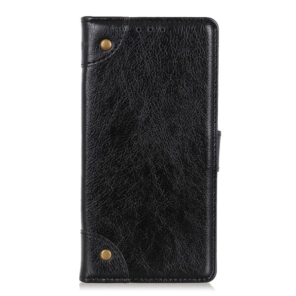 Θήκη iPhone 12 mini Βιβλίο Μαύρο Copper Buckle Nappa Texture Horizontal Flip Case Black