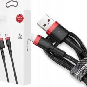 Baseus Καλώδιο Type-C Braided USB 2.0 Cable USB-C male - USB-A male Μαύρο 2m (CATKLF-C91)