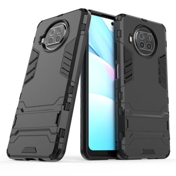 Σκληρή Θήκη Xiaomi Mi 10T Lite Μαύρη PC + TPU Shockproof Protective Case with Holder Black