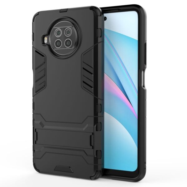 Σκληρή Θήκη Xiaomi Mi 10T Lite Μαύρη PC + TPU Shockproof Protective Case with Holder Black Σκληρή Θήκη Xiaomi Mi 10T Lite Μαύρη PC + TPU Shockproof Protective Case with Holder Black