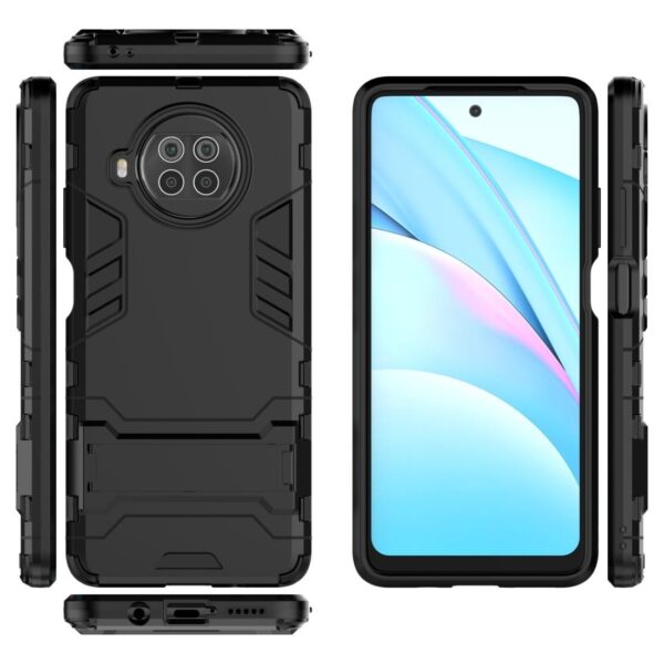 Σκληρή Θήκη Xiaomi Mi 10T Lite Μαύρη PC + TPU Shockproof Protective Case with Holder Black