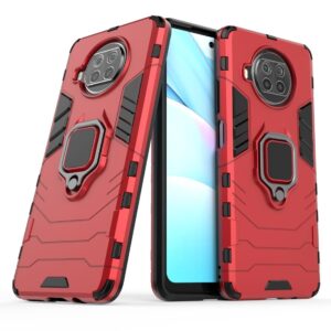 Σκληρή Θήκη Xiaomi Mi 10T Lite Κόκκινη Με Σταντ Shockproof PC + TPU Protective Case with Magnetic Ring Holder Red