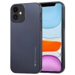 Θήκη iPhone 12 mini Σιλικόνης Μαύρη Goospery iJelly Silicone Case Black