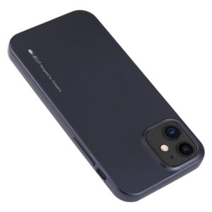 Θήκη iPhone 12 mini Σιλικόνης Μαύρη Goospery iJelly Silicone Case Black