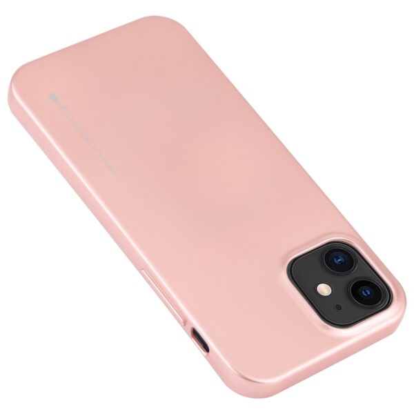 Θήκη iPhone 12 mini Σιλικόνης Ροζ - Χρυσή Goospery iJelly Silicone Case Rose - Gold