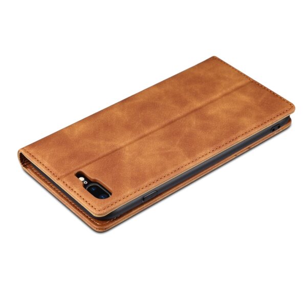 Θήκη iPhοne 7 Plus / 8 Plus Βιβλίο Καφέ GUSSIM GS-001 Business Style Horizontal Flip Skin Feel Case Bown