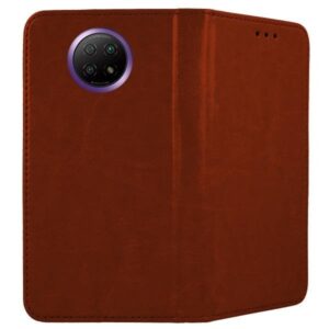 Θήκη Xiaomi Redmi Note 9T Βιβλίο Καφέ Special Leather Book Case Brown