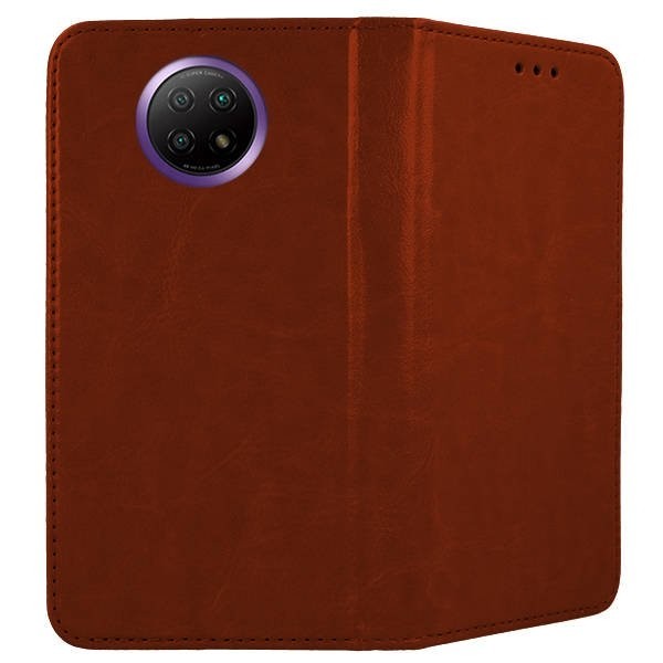 Θήκη Xiaomi Redmi Note 9T Βιβλίο Καφέ Special Leather Book Case Brown