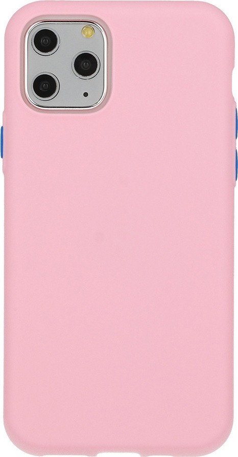 Θήκη Huawei P Smart 2021 Σιλικόνης Απαλό Ροζ Solid Silicone Case Light Pink