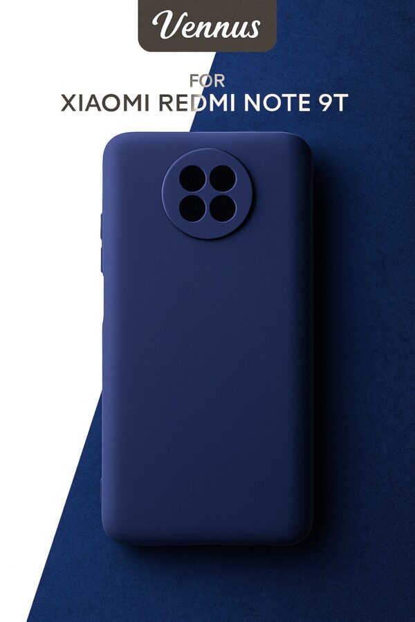 Vennus Xiaomi Redmi Note 9T Real Smooth Θήκη Σιλικόνης - Navy