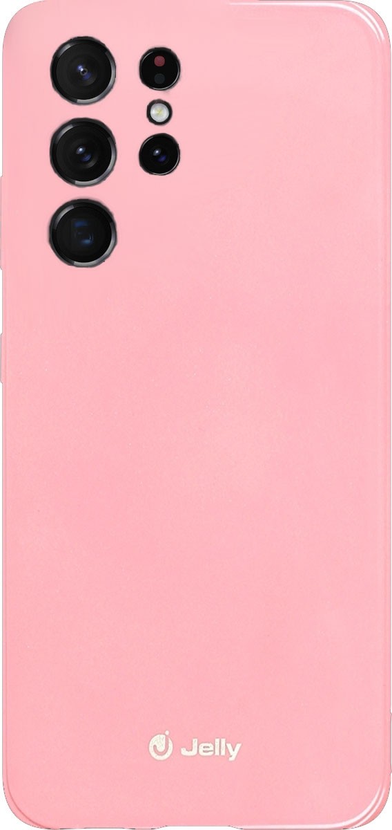 Θήκη Samsung Galaxy S21 Ultra 5G Σιλικόνης Απαλό Ροζ Jelly Silicone Case Light Pink